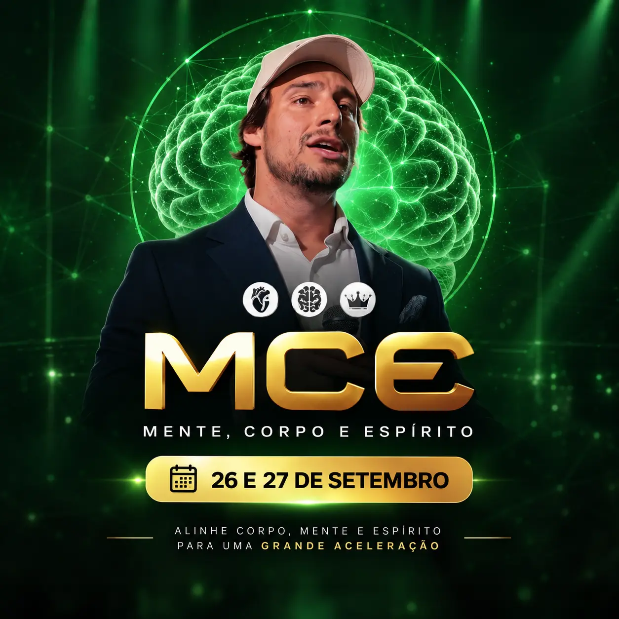 MCE — Mente, Corpo e Espírito, 26 e 27 de setembro, com Adonis Carnevale